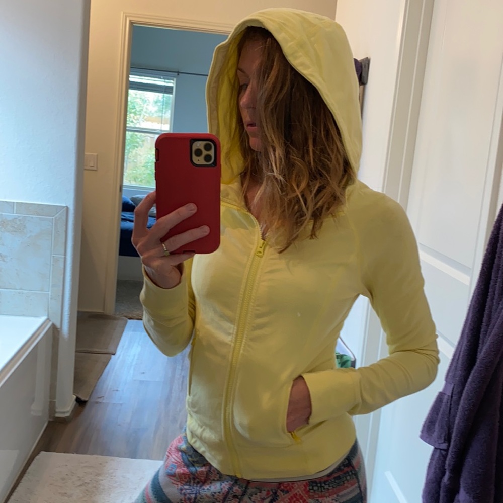 Lululemon zip-up, hooded long sleeve